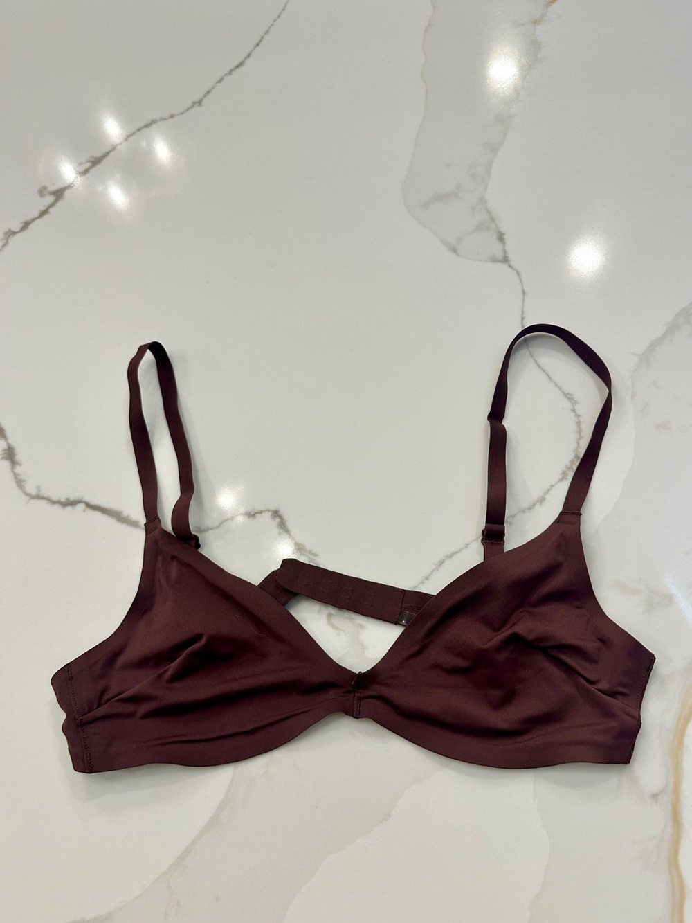 Lavarice Seamless Brown Wireless Bra XS